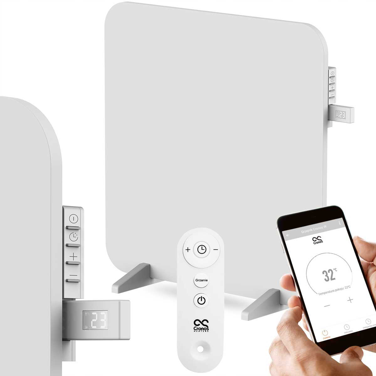 IR kovový infračervený ohrievač 450 W wifi tuya